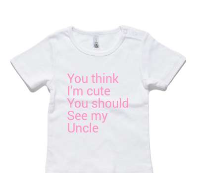 Custom AS Colour White Baby T-Shirt