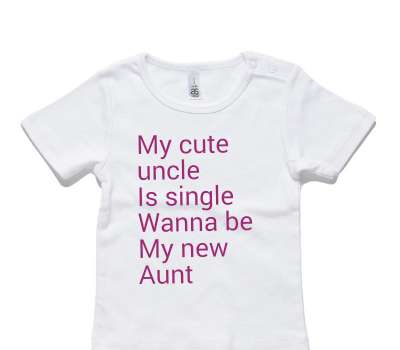 Custom AS Colour White Baby T-Shirt