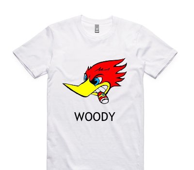 Custom AS Colour 100% Cotton White T-Shirt