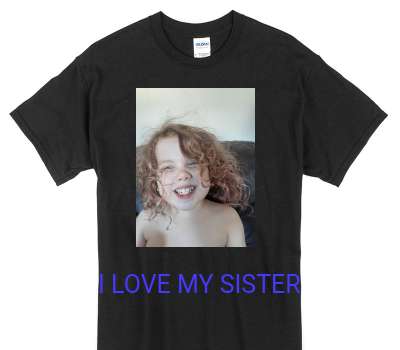 Custom Gildan 100% Cotton Black T-Shirt