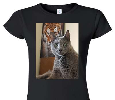 Custom Womens Soft Style 100% Cotton Black T-Shirt