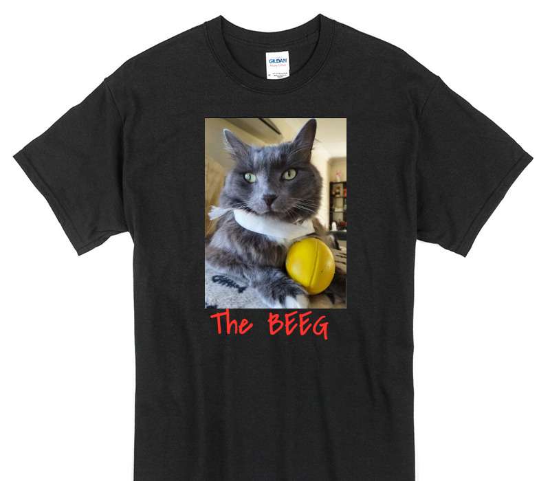Custom Gildan 100% Cotton Black T-Shirt