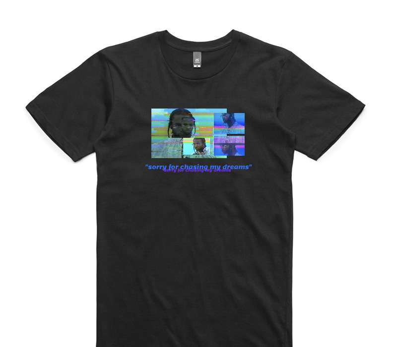 Custom AS Colour 100% Cotton Black T-Shirt