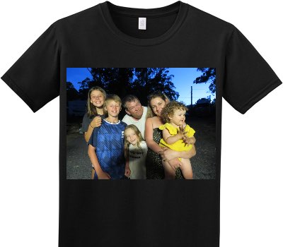 Custom Adult Soft Style 100% Cotton Black T-Shirt
