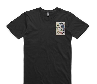 Custom AS Colour 100% Cotton Black T-Shirt