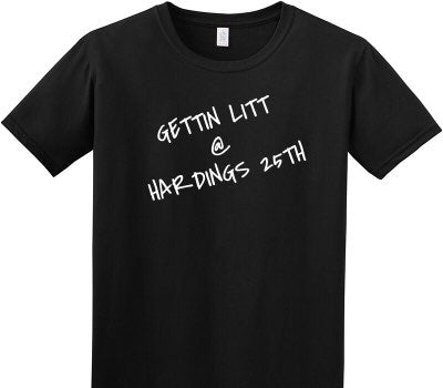 Custom Adult Soft Style 100% Cotton Black T-Shirt