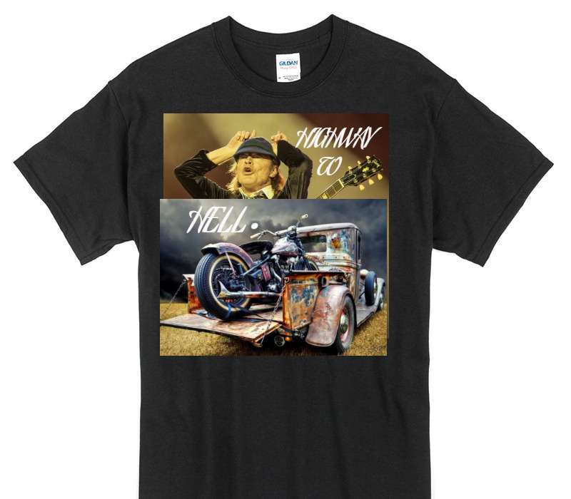 Custom Gildan 100% Cotton Black T-Shirt