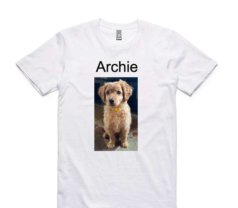 Custom AS Colour 100% Cotton White T-Shirt