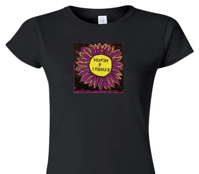 Custom Womens Soft Style 100% Cotton Black T-Shirt