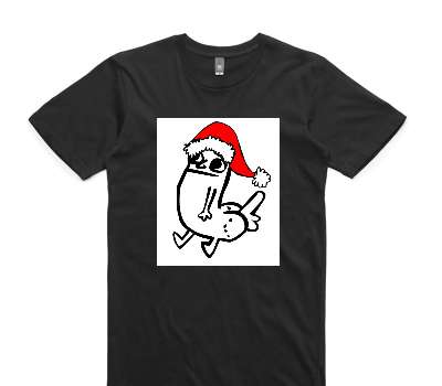 Custom AS Colour 100% Cotton Black T-Shirt