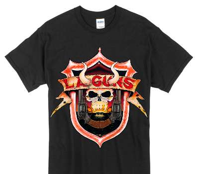 Custom Gildan 100% Cotton Black T-Shirt
