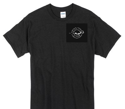 Custom Gildan 100% Cotton Black T-Shirt