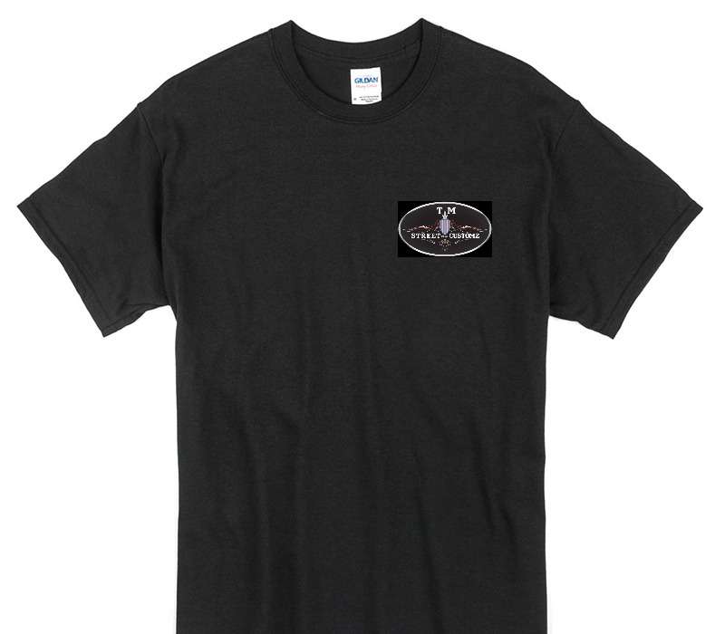 Custom Gildan 100% Cotton Black T-Shirt