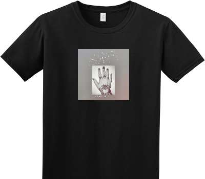 Custom Adult Soft Style 100% Cotton Black T-Shirt