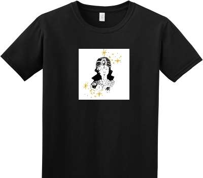 Custom Adult Soft Style 100% Cotton Black T-Shirt