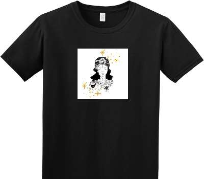 Custom Adult Soft Style 100% Cotton Black T-Shirt
