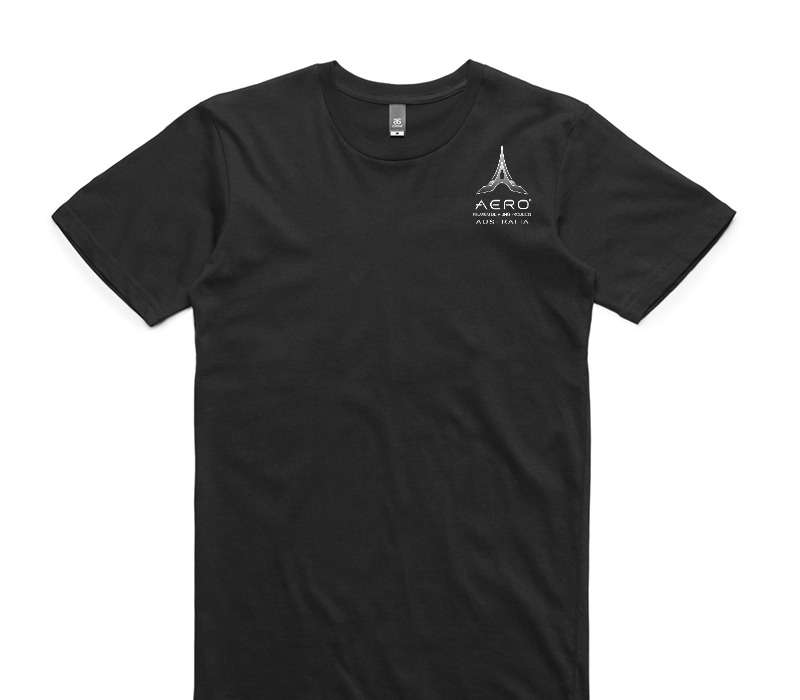 Custom AS Colour 100% Cotton Black T-Shirt