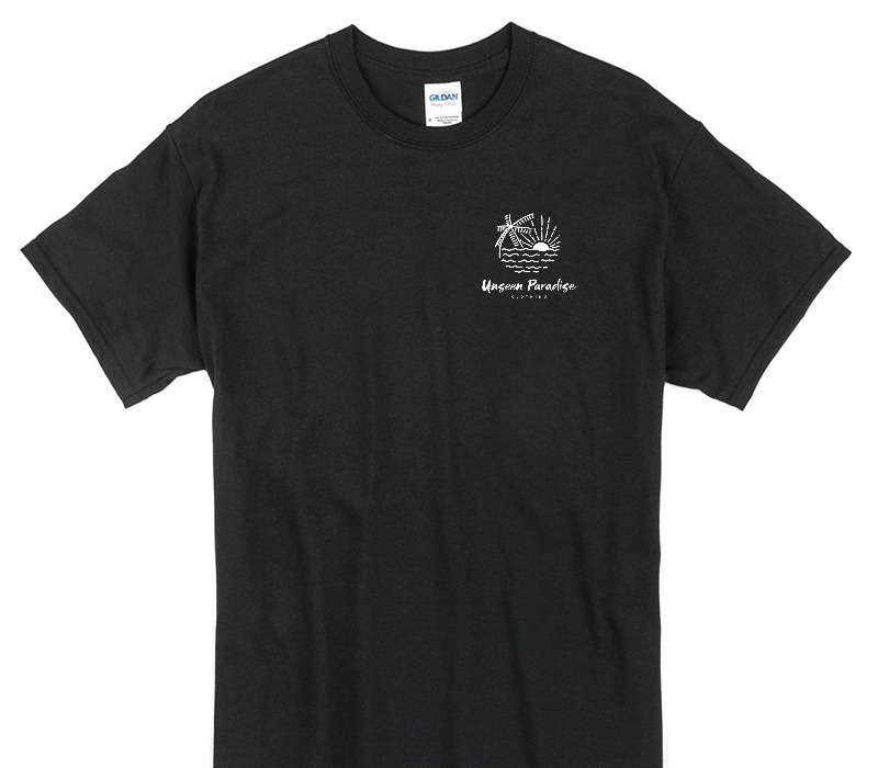 Custom Gildan 100% Cotton Black T-Shirt