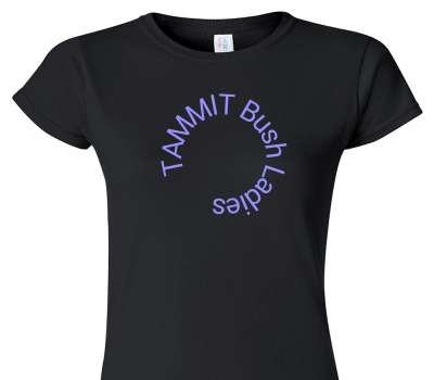 Custom Womens Soft Style 100% Cotton Black T-Shirt