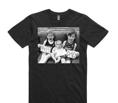 Custom AS Colour 100% Cotton Black T-Shirt