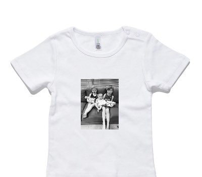 Custom AS Colour White Baby T-Shirt
