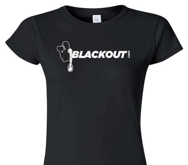 Custom Womens Soft Style 100% Cotton Black T-Shirt