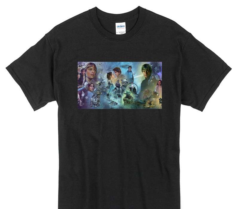 Custom Gildan 100% Cotton Black T-Shirt