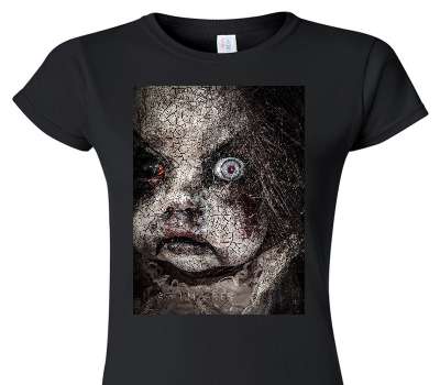 Custom Womens Soft Style 100% Cotton Black T-Shirt