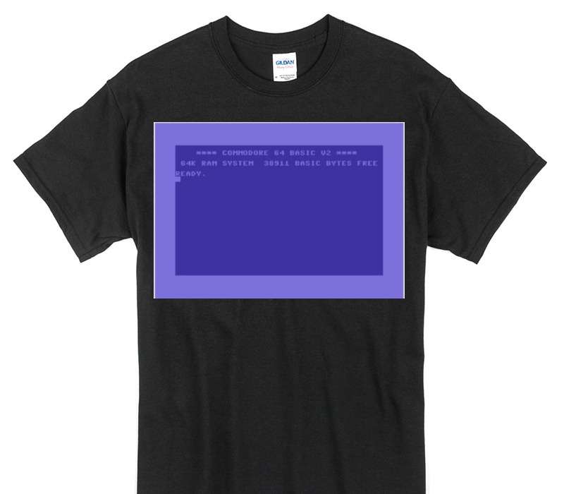 Custom Gildan 100% Cotton Black T-Shirt