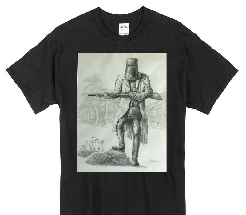 Custom Gildan 100% Cotton Black T-Shirt