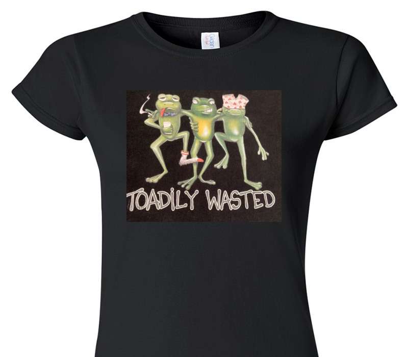 Custom Womens Soft Style 100% Cotton Black T-Shirt