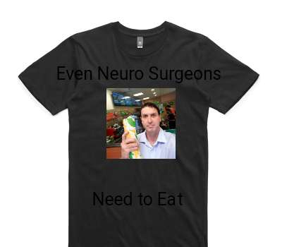 Custom AS Colour 100% Cotton Black T-Shirt