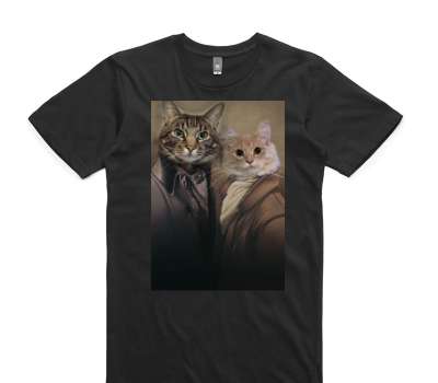 Custom AS Colour 100% Cotton Black T-Shirt