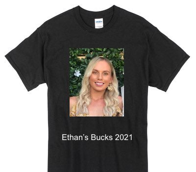 Custom Gildan 100% Cotton Black T-Shirt