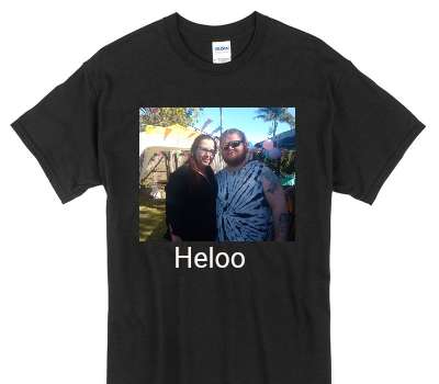 Custom Gildan 100% Cotton Black T-Shirt