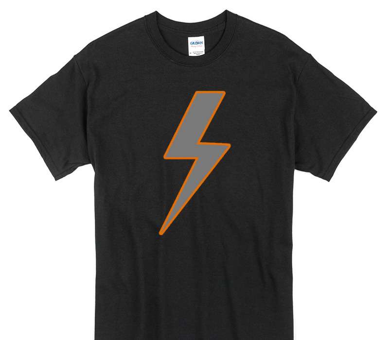 Custom Gildan 100% Cotton Black T-Shirt