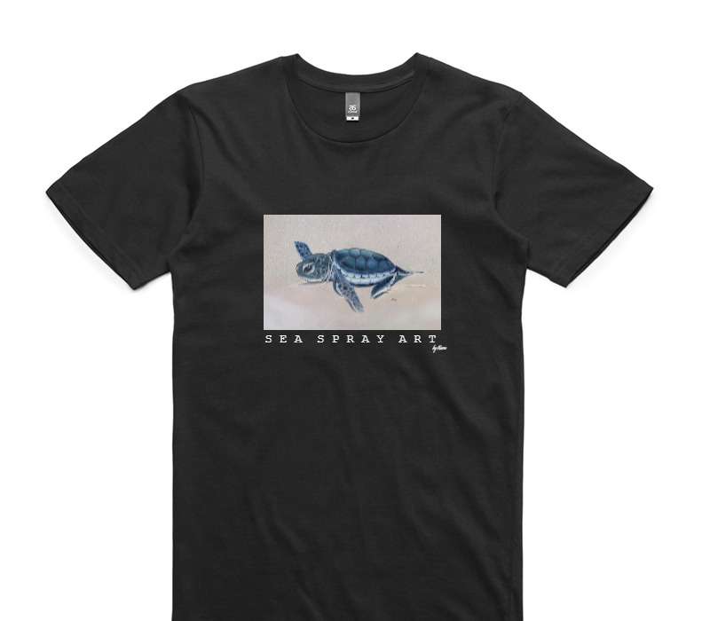 Custom AS Colour 100% Cotton Black T-Shirt