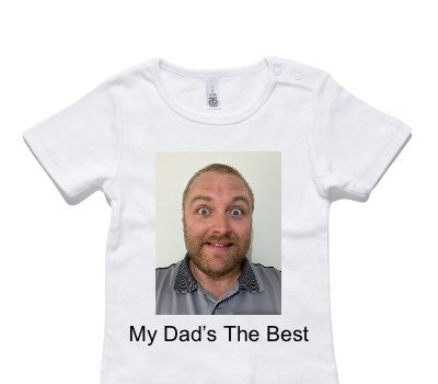 Custom AS Colour White Baby T-Shirt