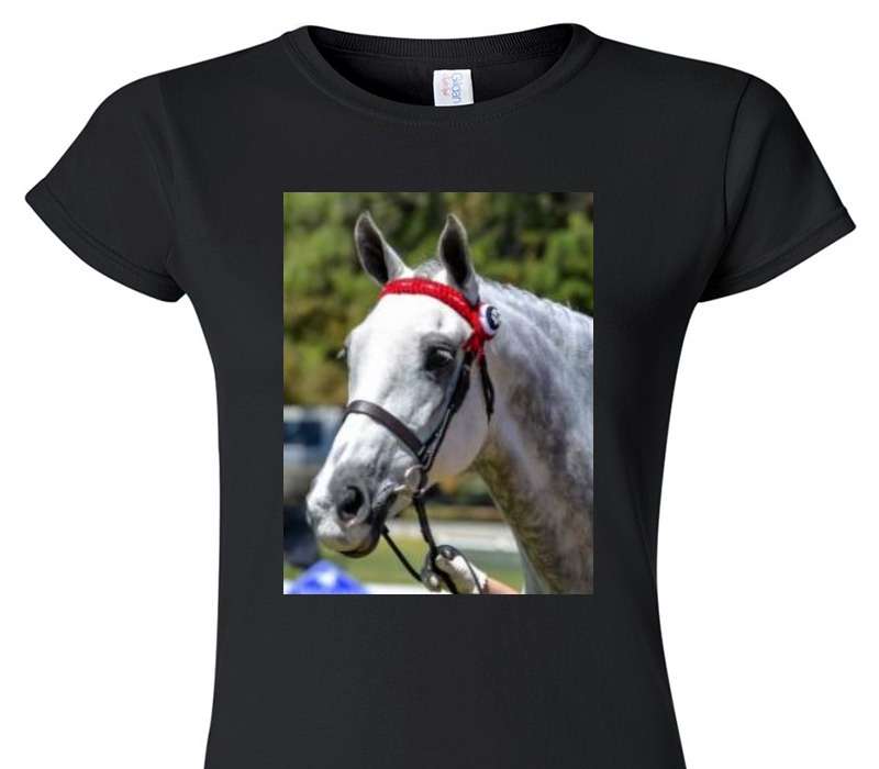 Custom Womens Soft Style 100% Cotton Black T-Shirt