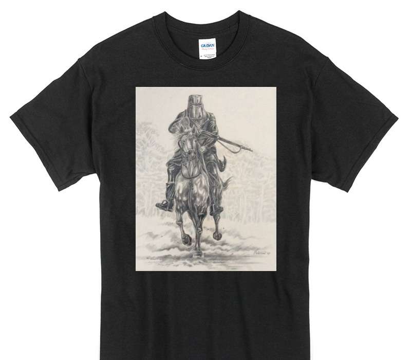 Custom Gildan 100% Cotton Black T-Shirt