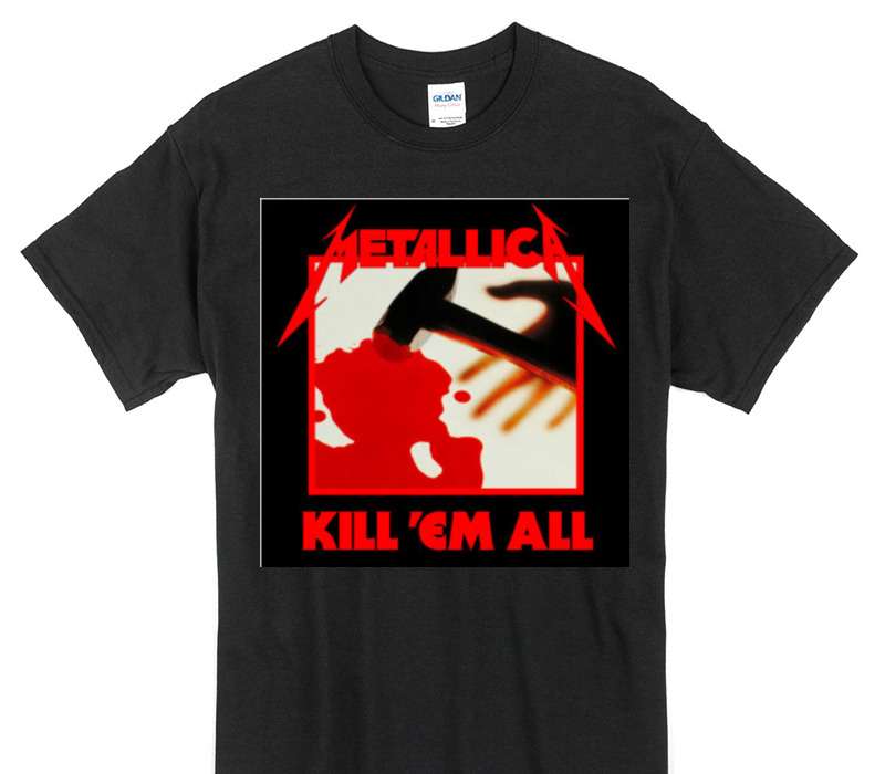 Custom Gildan 100% Cotton Black T-Shirt