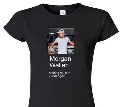 Custom Womens Soft Style 100% Cotton Black T-Shirt