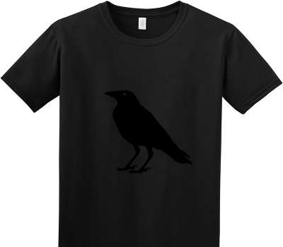 Custom Adult Soft Style 100% Cotton Black T-Shirt