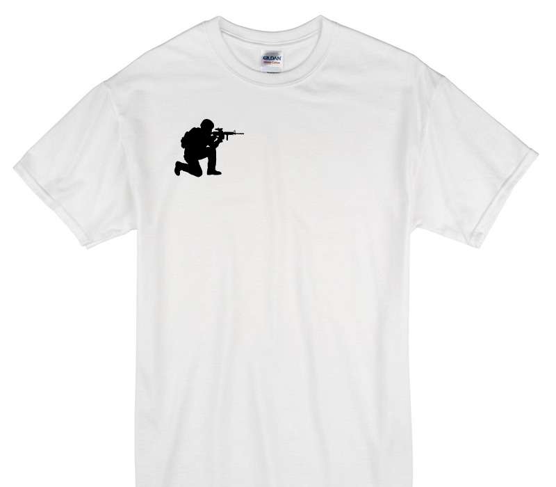 Custom Gildan 100% Cotton White T-Shirt