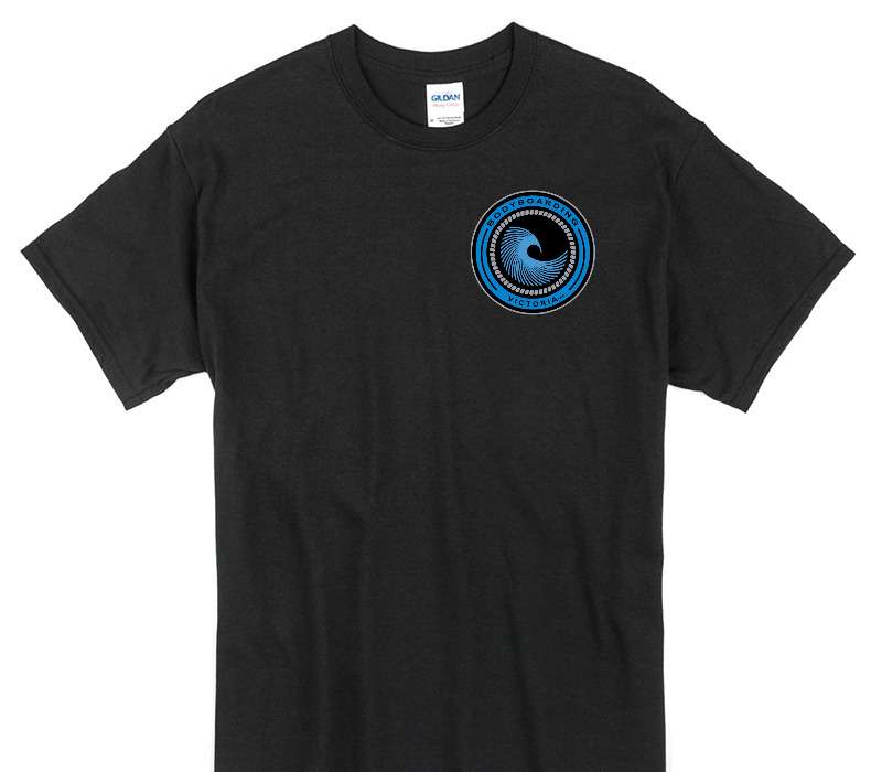 Custom Gildan 100% Cotton Black T-Shirt