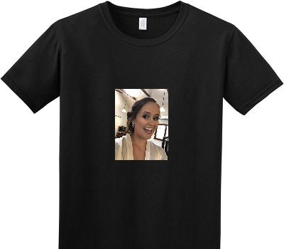 Custom Adult Soft Style 100% Cotton Black T-Shirt