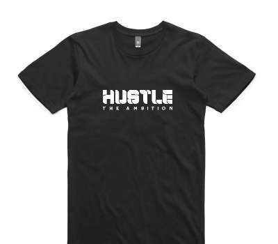 Custom AS Colour 100% Cotton Black T-Shirt