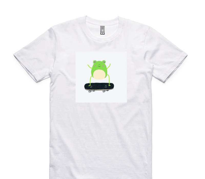 Custom AS Colour 100% Cotton White T-Shirt