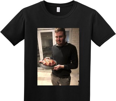 Custom Adult Soft Style 100% Cotton Black T-Shirt