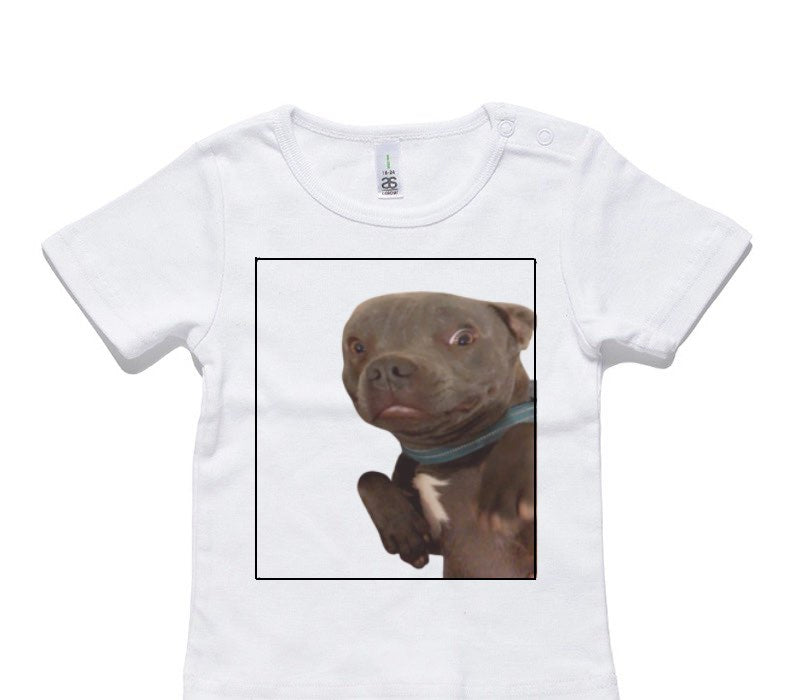 Custom AS Colour White Baby T-Shirt
